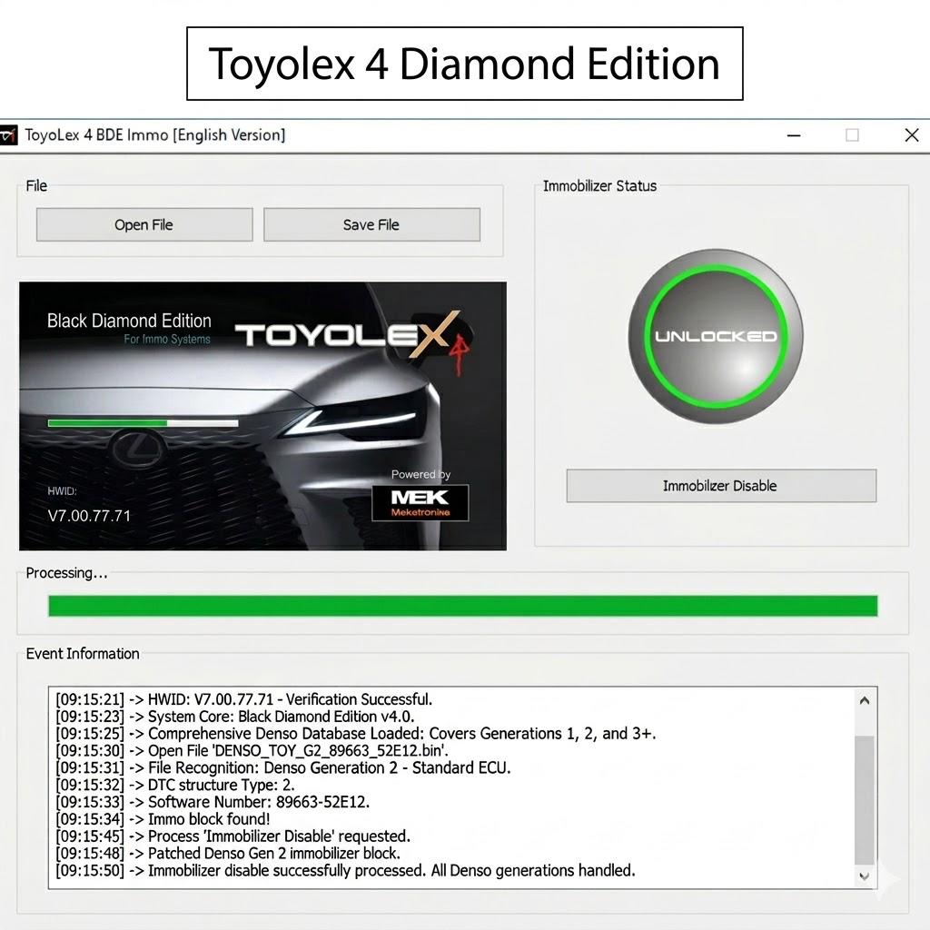 Toyolex 4 For all denso generation of toyota and lexus